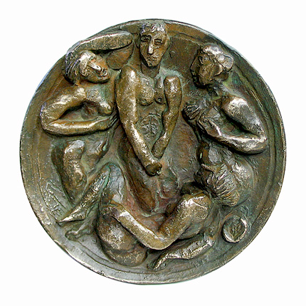 Parisurteil Nr. 4, Bronze, Ø 17cm, 2005